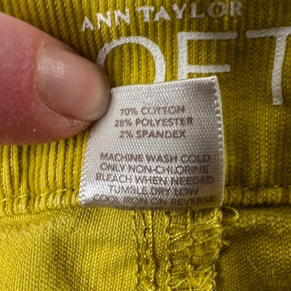 Loft modern skinny cords  in lime green 4 - Picture 10 of 11